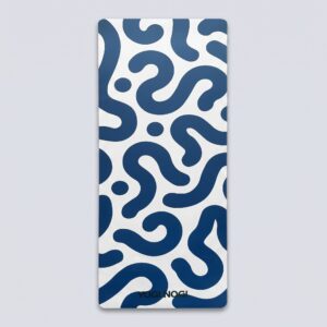 Blauwe eco yogamat anti slip